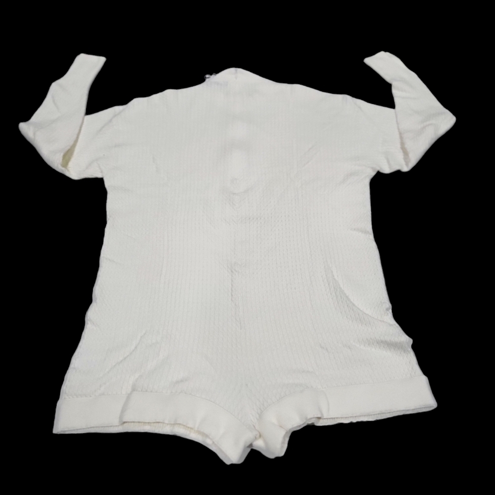 WEWOREWHAT Mock Neck Cozy Sweater Romper - Picture 6 of 8